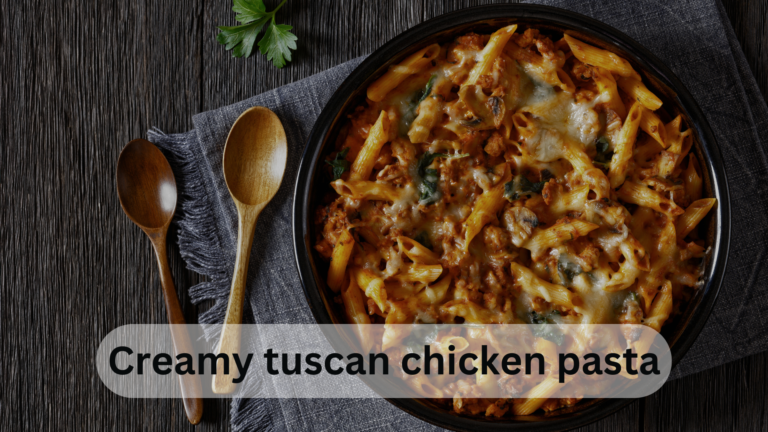 Creamy Tuscan Chicken Pasta Recipe