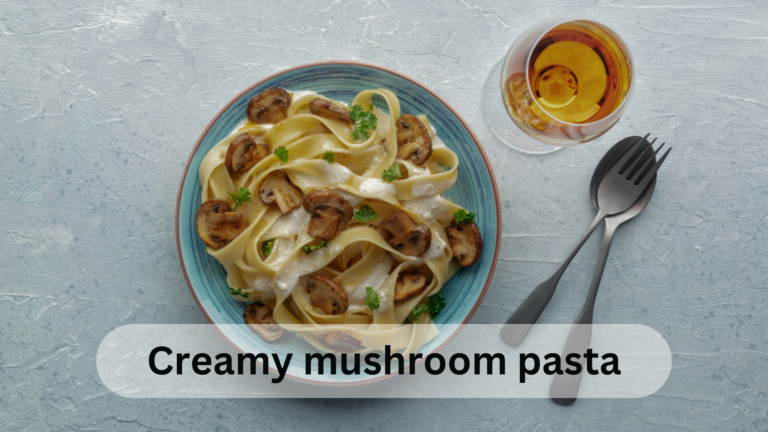 Creamy Mushroom Chicken Pasta Recipe